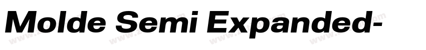 Molde Semi Expanded字体转换